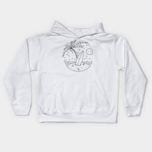 Surf Board Kids Hoodie